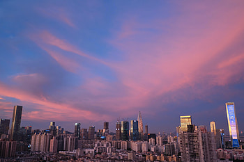 Cities, Sunset, Architecture, City, Building, Evening HD wallpaper