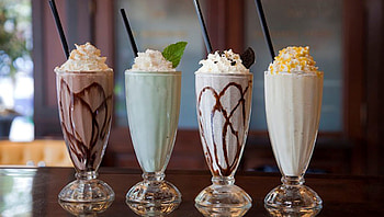 Easy and delicious, Creamy milkshakes, Flavorful treats, Refreshing choices HD wallpaper