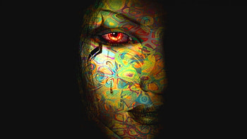 Slip into Darkness, fantasy, emo, tattoo, tear, goth, women, dark HD wallpaper