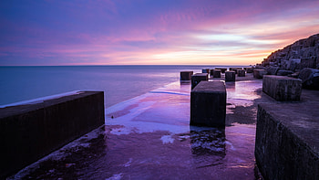 Sea Beach Stones, sea, beach, stones, nature HD wallpaper