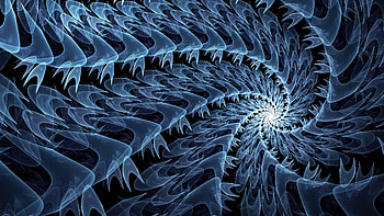 Light Blue Spiral Fractal Glow Abstraction Abstract HD wallpaper