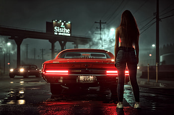 woman, dark HD wallpaper