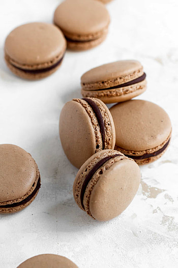 Decadent chocolate macarons, Sinfully delicious, Chocolate lover's delight, Indulgent dessert HD phone wallpaper