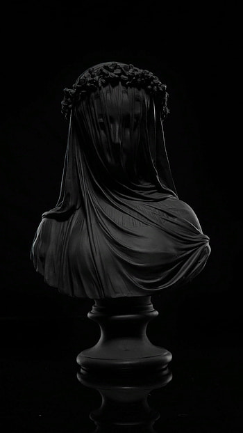 Black Colour, Black Colour Aesthetic, Black Statue HD phone wallpaper