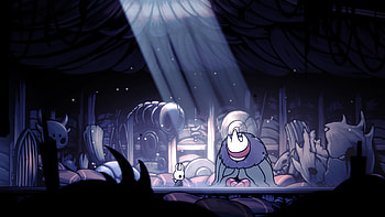 Knight sitting with Mato, Hollow Knight, Adventure, Video Game HD wallpaper