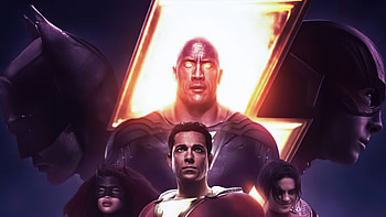 Dc Fandome Poster , black-adam, shazam, suicide-squad, batgirl, supergirl, superman, flash, batman, superheroes, artist, artwork, digital-art HD wallpaper