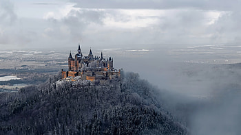 Hohenzollern Castle Germany, germany, hohenzollern, castle, mountain HD wallpaper