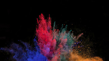 Color explosion powders, Vibrant burst, Abstract , Eye-catching HD wallpaper