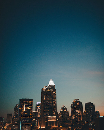 Cities, Sky, Night, Night City, City Lights, North Carolina HD phone wallpaper