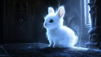 Fantasy Rabbit: Enchanted, fantasy, Animal, rabbit, Fantasy Animal HD wallpaper