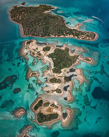 Nature, View From Above, Ocean, Island, Greece, Evia HD phone wallpaper