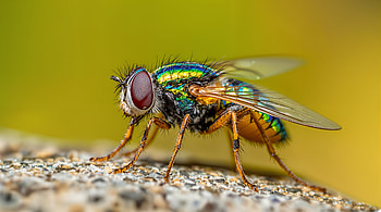 Stunning Fly Close-Up: Ultra, fly, macro graphy, insect, nature, colorful HD wallpaper