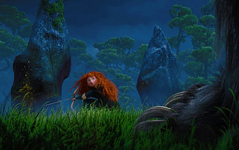 Merida Brave , Fiery redhead, Fearless archery, Majestic landscapes HD wallpaper