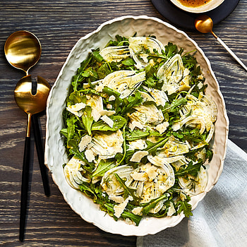 Arugula and fennel salad, Zesty lemon vinaigrette, Balanced flavors, Healthy meal option HD phone wallpaper