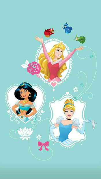 Jasmine and Aurora, Disney princesses, Fairy tale , Cute Cartoon HD phone wallpaper