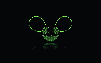 Deadmau5 Dark Green, deadmau5, music, logo HD wallpaper