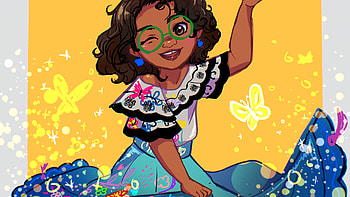 Mirabel Madrigal Cartoon Encanto HD wallpaper