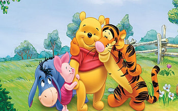 Winnie the Pooh, Disney , Cartoon, Playful HD wallpaper