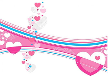 Wave of hearts, hearts, curved stripes, love HD wallpaper