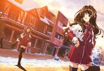 Kanon, anime girl, awesome, anime, art, beautiful, artistic HD wallpaper