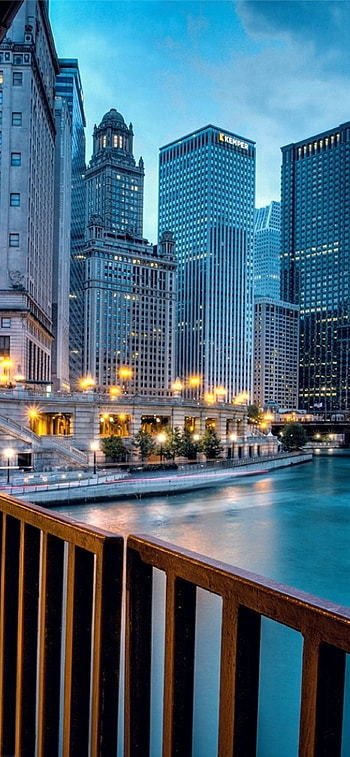 Latest Illinois , City views, backgrounds, Urban art HD phone wallpaper