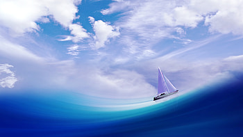 Sailing Ship In Sea , ship, artist, artwork, digital-art HD wallpaper