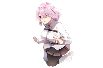 Pink hair, Mashu Kyrielight, Fate/Grand Order, anime girl HD wallpaper