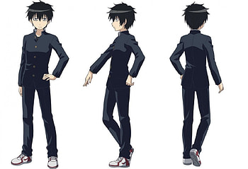 Tomokos brother(watamote), tired, anime, bags, eyes, cool, tomoko, nice HD wallpaper