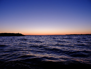 Nature, Sunset, Sea, Rocks, Silhouette, Loneliness, Lonely, Alone HD wallpaper