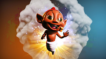 Saci Statuette, video game, Raccoo Venture HD wallpaper