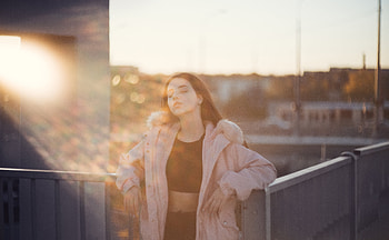 Girl Closed Eyes Sunbeam On Face, girls, model HD wallpaper