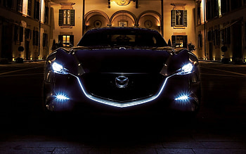 Night cars, Mazda HD wallpaper