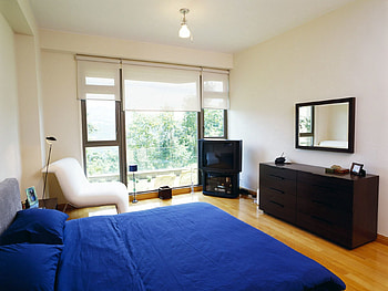 Interior, Miscellanea, Miscellaneous, Furniture, Bed, Television, Television Set HD wallpaper