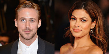 Ryan Gosling, Eva Mendes, Celebrity couple, Hollywood romance HD wallpaper