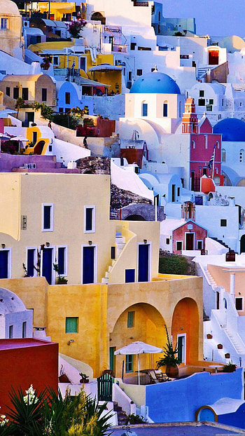 Greece, Serene getaway, Painters' paradise, Tranquil landscapes HD phone wallpaper
