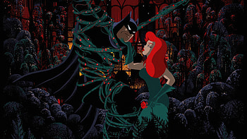Batman And Posin Ivy In The Animated Series, batman, poison-ivy, superheroes, artist, artwork, digital-art HD wallpaper