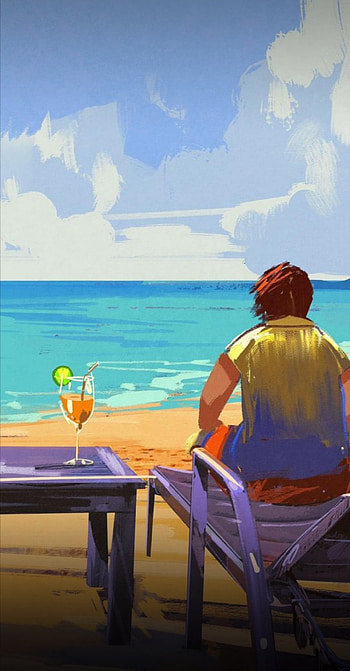 Lonely at beach HD phone wallpaper