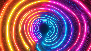 Colorful Swirl Tunnel, tunnel, colorful, swirl HD wallpaper