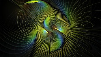 Abstract, Feather, Patterns, Lines, Fractal HD wallpaper