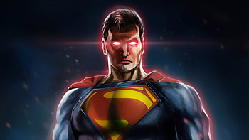 Artwork Superman Red Eye, superman, superheroes, artwork, digital-art, behance HD wallpaper