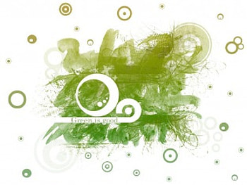 Green is Gooda, , abstract, green HD wallpaper