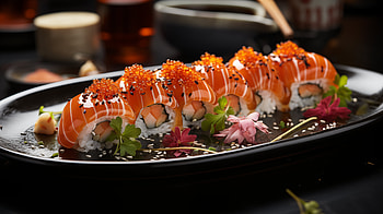 Exquisite Sushi Platter, food, sushi HD wallpaper