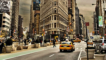 Cities, Usa, Movement, Traffic, United States, Street, Manhattan HD wallpaper