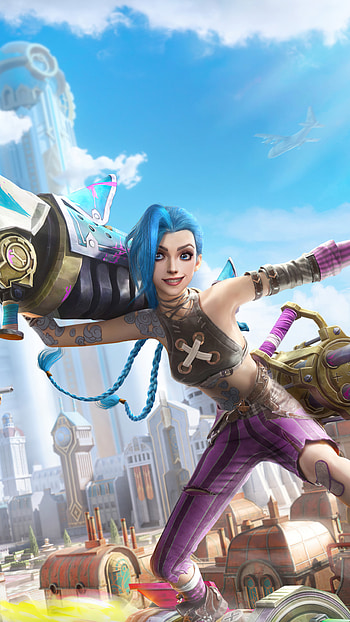 Jinx, cloud, , arcane HD phone wallpaper