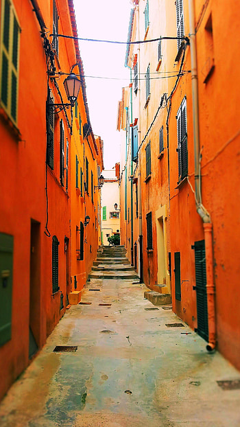 Orange Colour, Orange Colour Wall, Orange Wall HD phone wallpaper