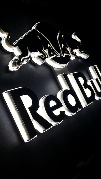 3D logo, Red Bull HD phone wallpaper