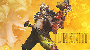 Junkrat, Explosive mayhem, Chaotic gameplay, Overwatch hero HD wallpaper
