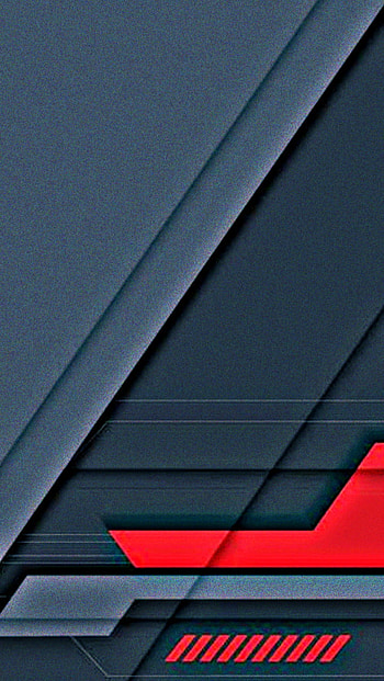 gamer tech digital new, red, gray, material, modern, shapes, design, geometric, pattern, abstract, lines HD phone wallpaper