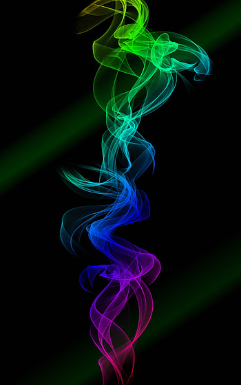 Abstract, Smoke, Multicolored, Motley, Clots, Twisted, Intertwined HD phone wallpaper