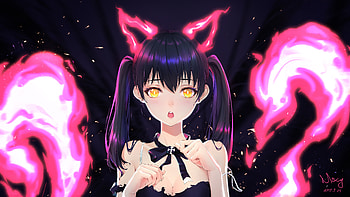 Enen No Shouboutaicat Girl Tamaki Kotatsu , anime-girl, anime, artist, artwork, digital-art HD wallpaper